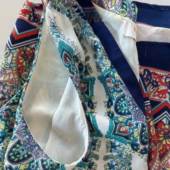 Renee C. Multicolor Patterned Mini Dress - Picture 5 of 5